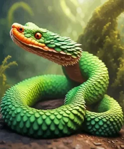 Bush Snake Diamond Painting