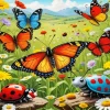Butterflies And Ladybugs Diamond Painting