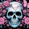 Butterflies And Skull Diamond Painting