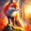 Cool Autumn Fox Art Diamond Painting