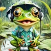 Cool Funny Frog Diamond Painting