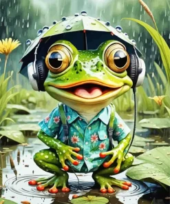Cool Funny Frog Diamond Painting