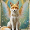 Fox With Butterfly Wings Diamond Painting