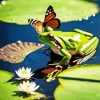 Frog And Butterfly Diamond Painting