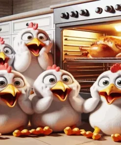 Funny Chickens Diamond Painting