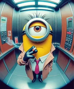 Funny Minion Tylor Durden Diamond Painting