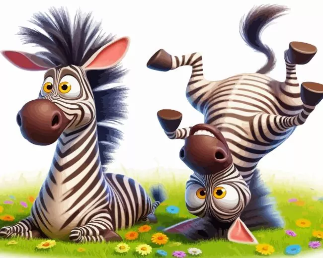 funny zebras Diamond Paintings Funny Zebras Diamond Painting