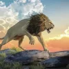 Furious Lion Art Diamond Painting