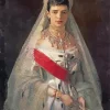 Portrait Of Maria Feodorovna By Ivan Kramskoi Diamond Painting