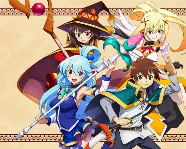 konosuba anime Diamond By Numbers Konosuba Anime Diamond Painting