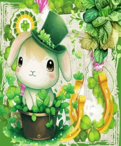 Leprechaun Rabbit Diamond Painting