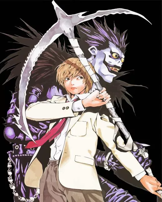 light and ryuk Diamond By Numbers Light And Ryuk Diamond Painting