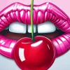 Lips And Cherries Diamond Painting