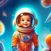 Little Astronaut Diamond Painting
