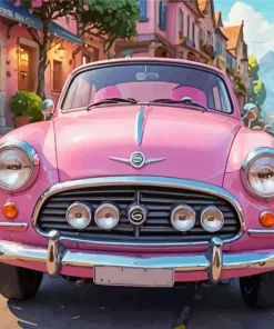 Pink Car Diamond Painting