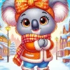 Stylish Funny Koala Diamond Painting