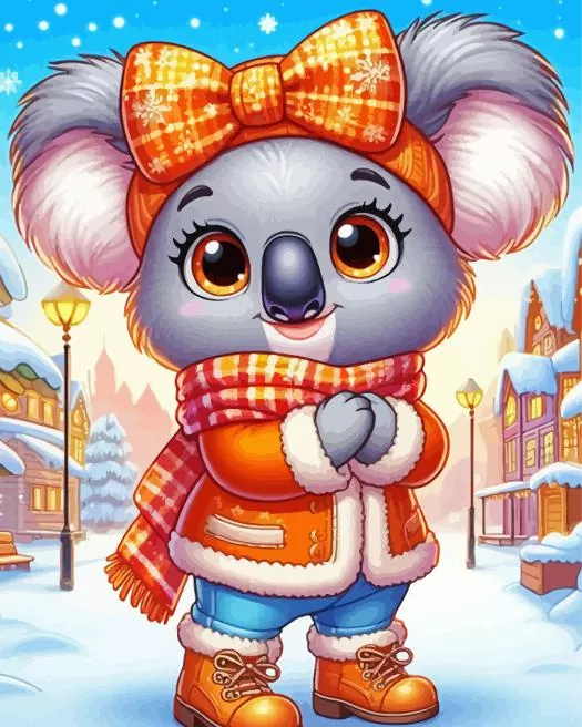 stylish funny koala Diamond Paintings Stylish Funny Koala Diamond Painting