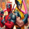 Wolverine And Deadpool Art Diamond Painting
