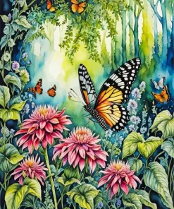 Butterfly Garden Diamond Painting