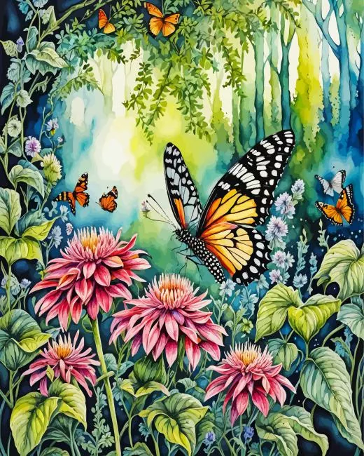 Butterfly Garden Diamond Paints Butterfly Garden Diamond Painting