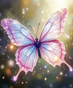 Pink Fantasy Butterfly Diamond Painting