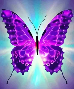 Purple Butterfly Diamond Painting