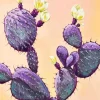 Purple Cactus Diamond Painting
