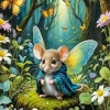 Butterfly Mouse Diamond Painting