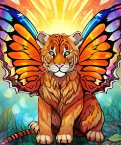 Butterfly Tiger Diamond Painting