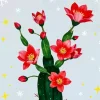 Cactus Red Flowers Diamond Painting