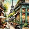 Cafe In Paris Diamond Painting