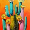 Colorful Cactus Diamond Painting