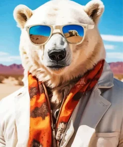 Gangsta Polar Bear Art Diamond Painting