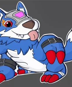 Loogamon Digimon Diamond Painting