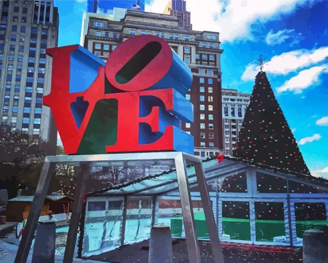 love statue philadelphia Diamond Paints Love Statue Philadelphia Diamond Painting