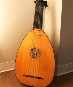 Lute Instrument Diamond Painting