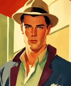 Man With A Hat Diamond Painting