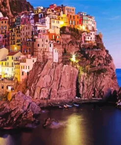 Manarola By Night Diamond Painting