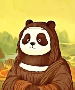 Mona Lisa Panda Diamond Painting