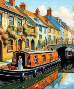 Canal Boat Diamond Painting
