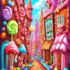 Candy City Diamond Painting