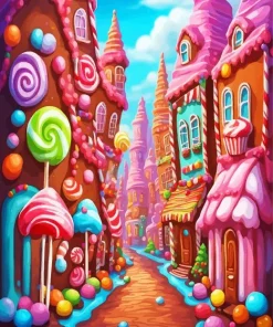 Candy City Diamond Painting