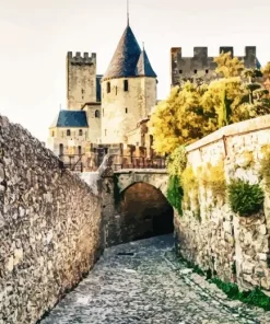 Chateau Comtal Carcassonne Diamond Painting