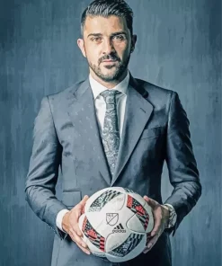 Footballer David Villa Diamond Painting