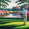 Golfer Man Diamond Painting