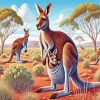 Kangaroo Pouch Diamond Painting