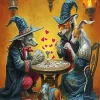 Wizard Dogs Playing Cards Diamond Painting