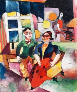 Young Couple Heinrich Campendonk Diamond Painting