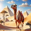 Camel And Pyramids Diamond Painting