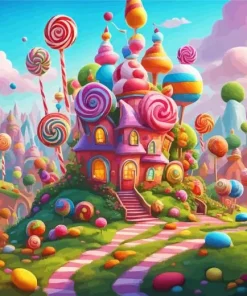 Candy Dream Land Diamond Painting